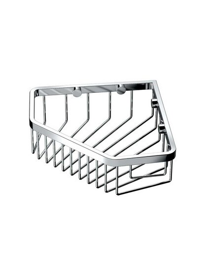 8 1/2 inch Shower Corner Basket in Polished Chrome.